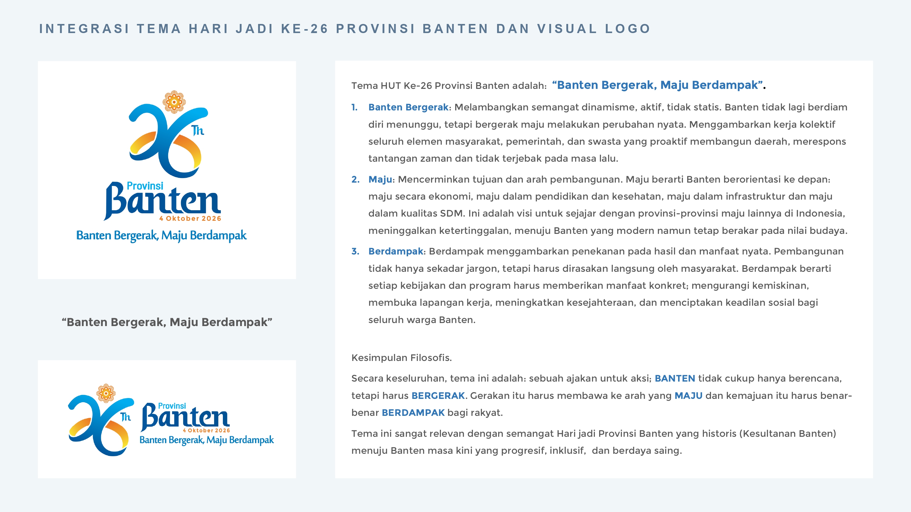 Integrasi Tema Hari Jadi dan Visual Logo